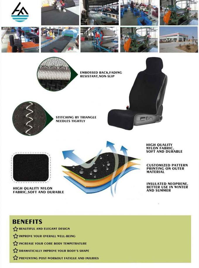 Impressão isolada impermeável da sublimação do protetor de Seat da tampa de Seat do neopreno