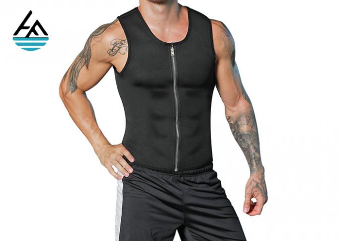 Ternos do emagrecimento do neopreno/veste pretos clássicos do instrutor da cintura homens de CrossFit
