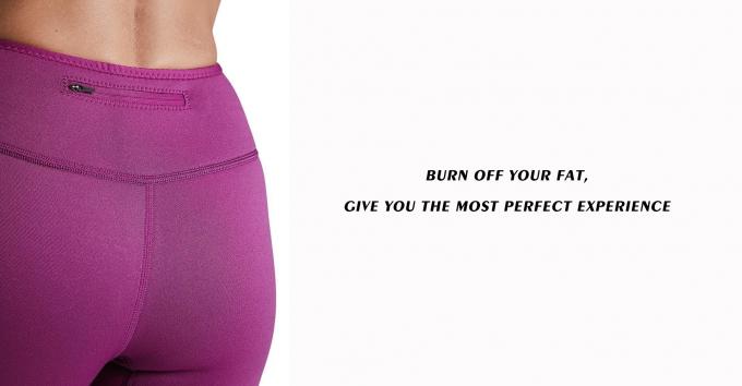 As calças elásticas confortáveis do exercício do neopreno para a perda de peso absorvem o suor